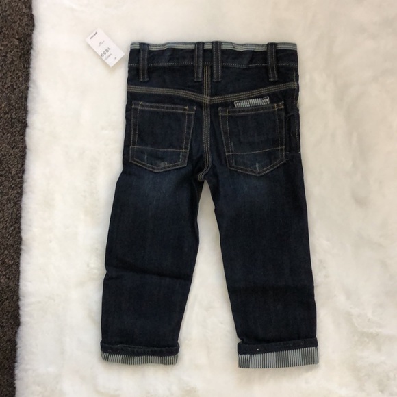 NWT Gap boy jeans striped accents size 2 - Picture 2 of 5